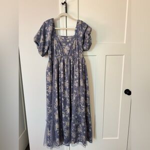 One Loved Babe BLUE NIGHTINGALE DRESS